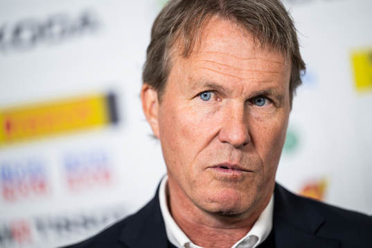 head coach Johan Garpenlöv of Sweden is interviewed