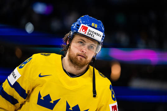 William Nylander of Sweden looks dejected