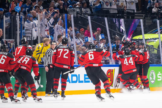 Players of Canada celebrate
