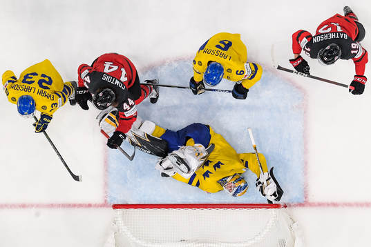 Oliver Ekman Larsson, goaltender Linus Ullmark and Adam