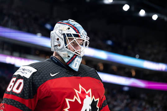 Goaltender Chris Driedger of Canada