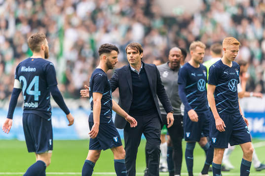 Malmö FFs Erdal Rakip och tränare Milos Milojevic