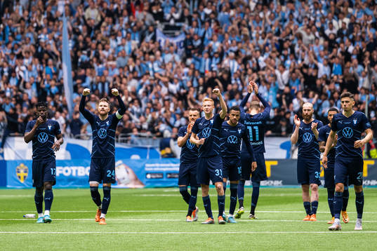 Malmö FFs spelare jublar