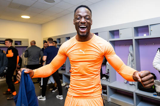 Malmö FFs Ismael Diawara jublar