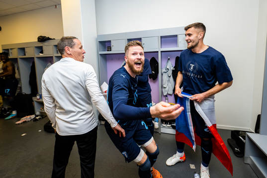 Malmö FFs Lasse Nielsen jublar