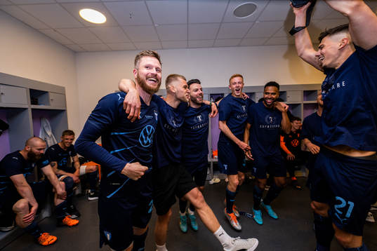 Malmö FFs Lasse Nielsen jublar