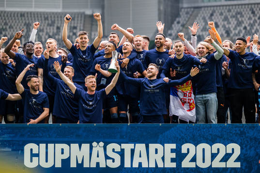 Malmö FFs spelare jublar