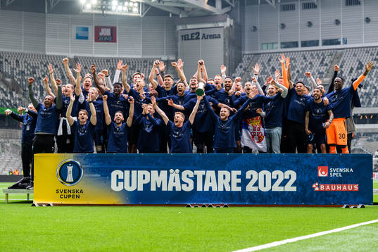 Malmö FFs spelare jublar