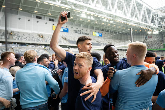 Malmö FFs Anders Christiansen och Dennis Hadzikadunic