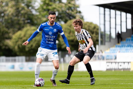 Trelleborgs Simon Amin och Landskronas Filip Ottosson