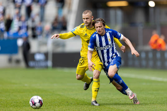 Sundsvalls Erik Andersson och IFK Göteborgs Simon Thern
