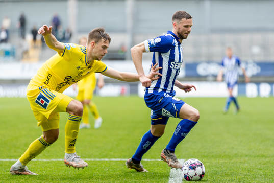 Sundsvalls Anton Eriksson och IFK Göteborgs Marcus Berg