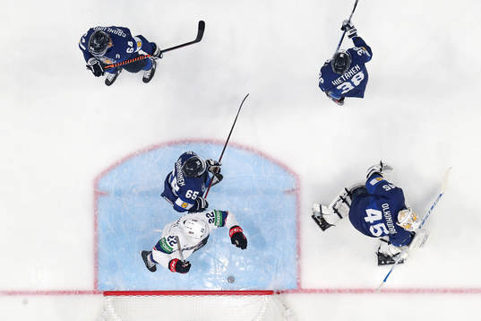 Nate Schmidt of USA, not pictured, scores the 0-1 goal