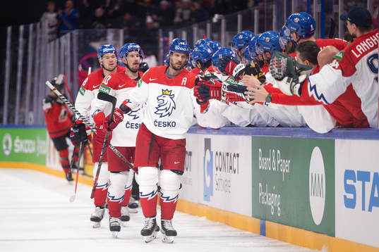 David Krejci of Czech Republic celebrates the 0-1 goal