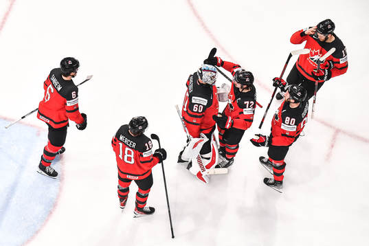 Players of Canada celebrates