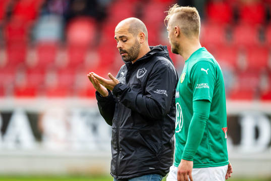 Jönköpings tränare Oscar Garcia Rodrigues och Sebastian