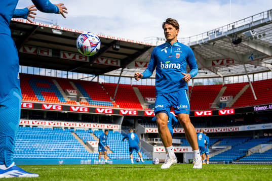 Sander Berge of the Norwegian national football team