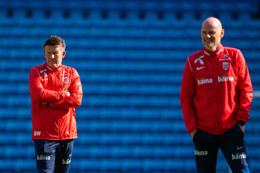 Bård Wiggen and Ståle Solbakken, head coach of the