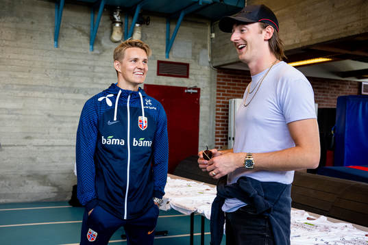 Martin Ødegaard and Andreas Tix Haukeland