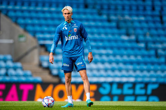 Dennis Johnsen of the Norwegian national football team