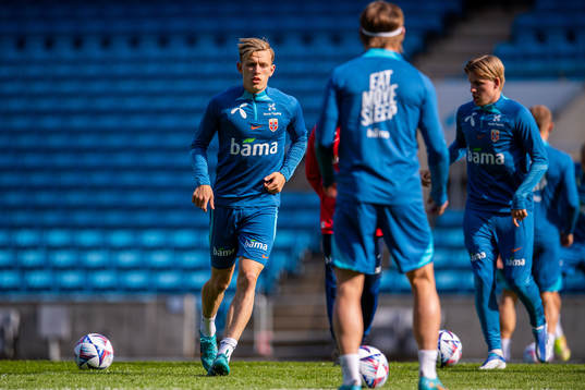 Marcus Holmgren Pedersen of the Norwegian national football