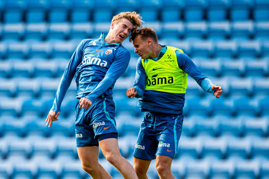 Kristian Thorstvedt and Marius Lode of the Norwegian