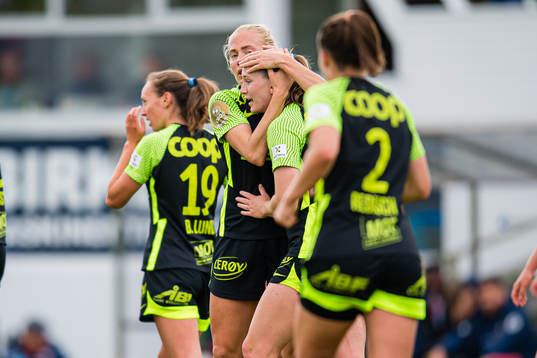 Elisabeth Terland of Brann celebrates