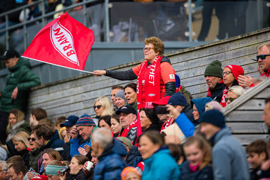 Spectators in the stands
