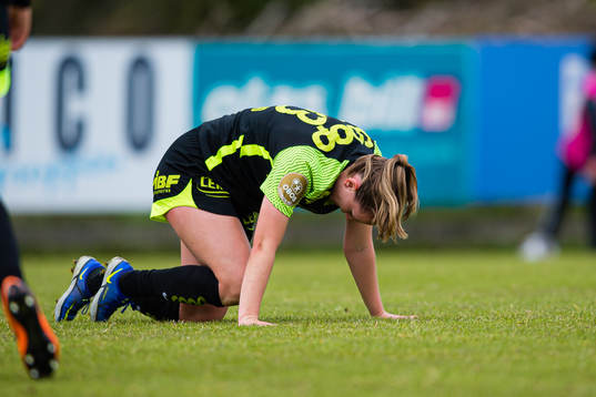 Elisabeth Terland of Brann looks dejected