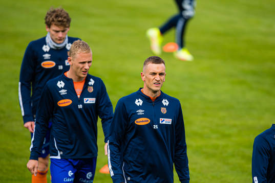 Besim Serbecic of Aalesund warms up