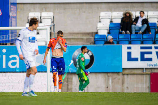 Besim Serbecic of Aalesund looks dejected