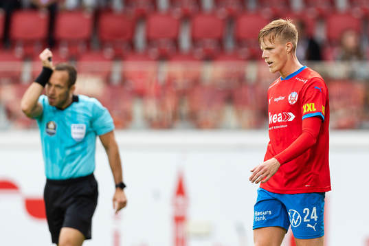 Helsingborgs Emil Hellman deppar