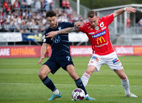 Malmö FFs Erdal Rakip och Degerfors Rasmus Örqvist