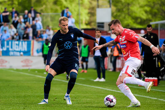 Malmö FFs Ola Toivonen och Degerfors Rasmus Örqvist