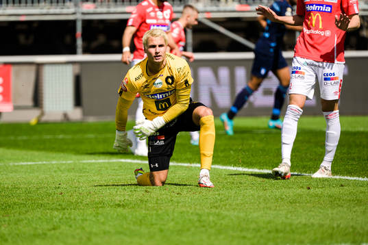 Degerfors målvakt Alfie Malik Whiteman