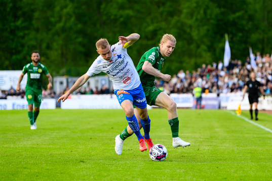Värnamos Freddy Winsth och Hammarbys Gustav Ludwigson