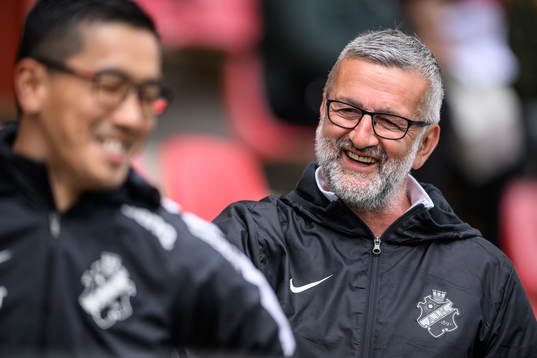 s tränare Jesper Björk och tränare Nebojsa Novakovic