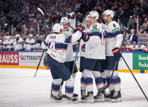 Karson Kaulman of USA celebrates the 1-3 goal