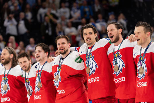 Players of Czech Republic celebrate