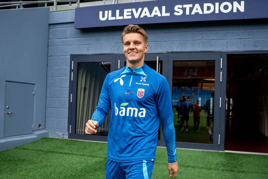 Martin Ødegaard of the Norwegian national football team