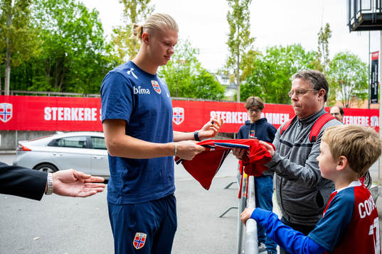 Erling Braut Haaland of the Norwegian national football team