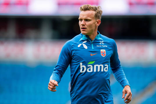 Marius Lode of the Norwegian national football team