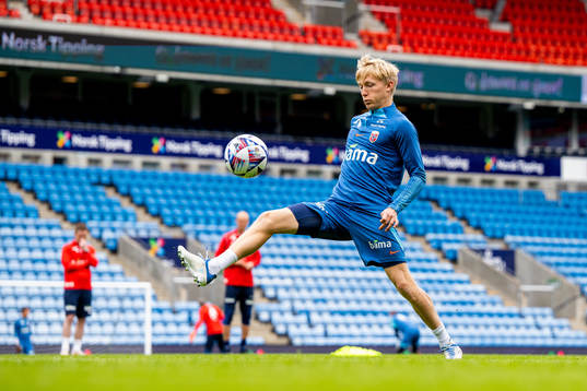 Birger Meling of the Norwegian national football team