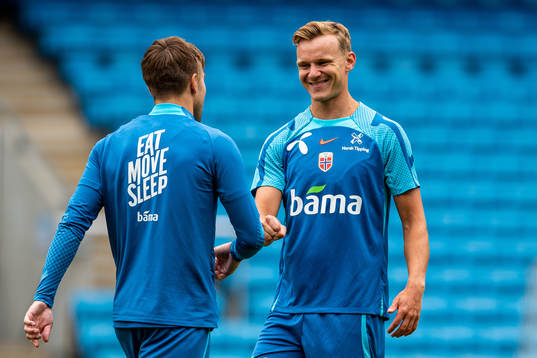 Marius Lode of the Norwegian national football team