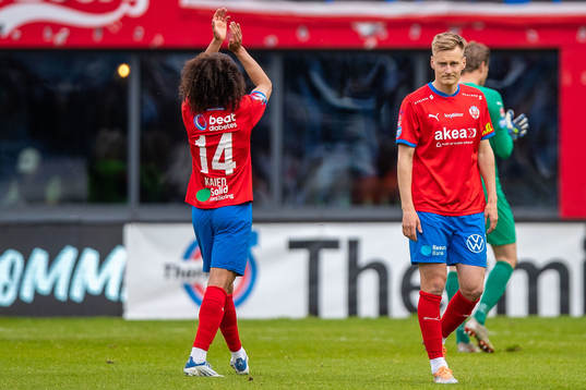 Helsingborgs Adam Kaied och Rasmus Karjalainen deppar