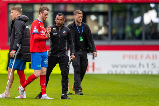 Helsingborgs Casper Widell, Rasmus Jönsson och tränare