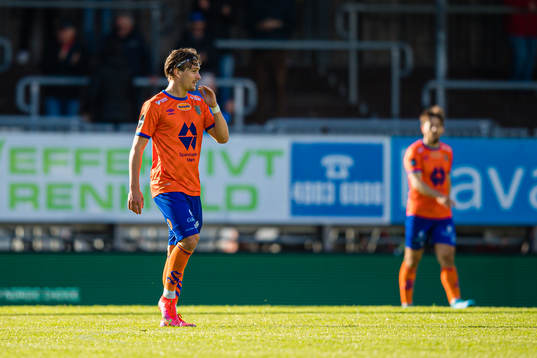 Sigurd Hauso Haugen of Aalesund looks dejected