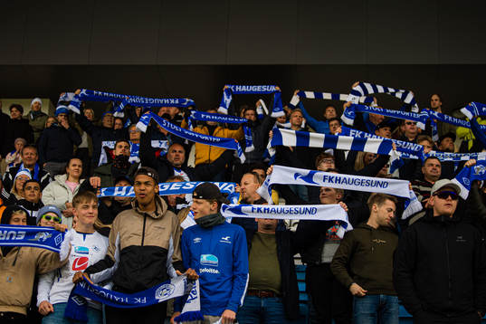 Spectators in the stands