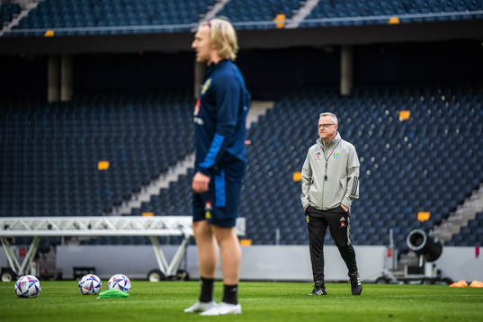 Head coach Janne Andersson of the Swedish national football