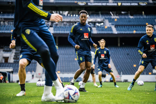 Anthony Elanga of the Swedish national football team